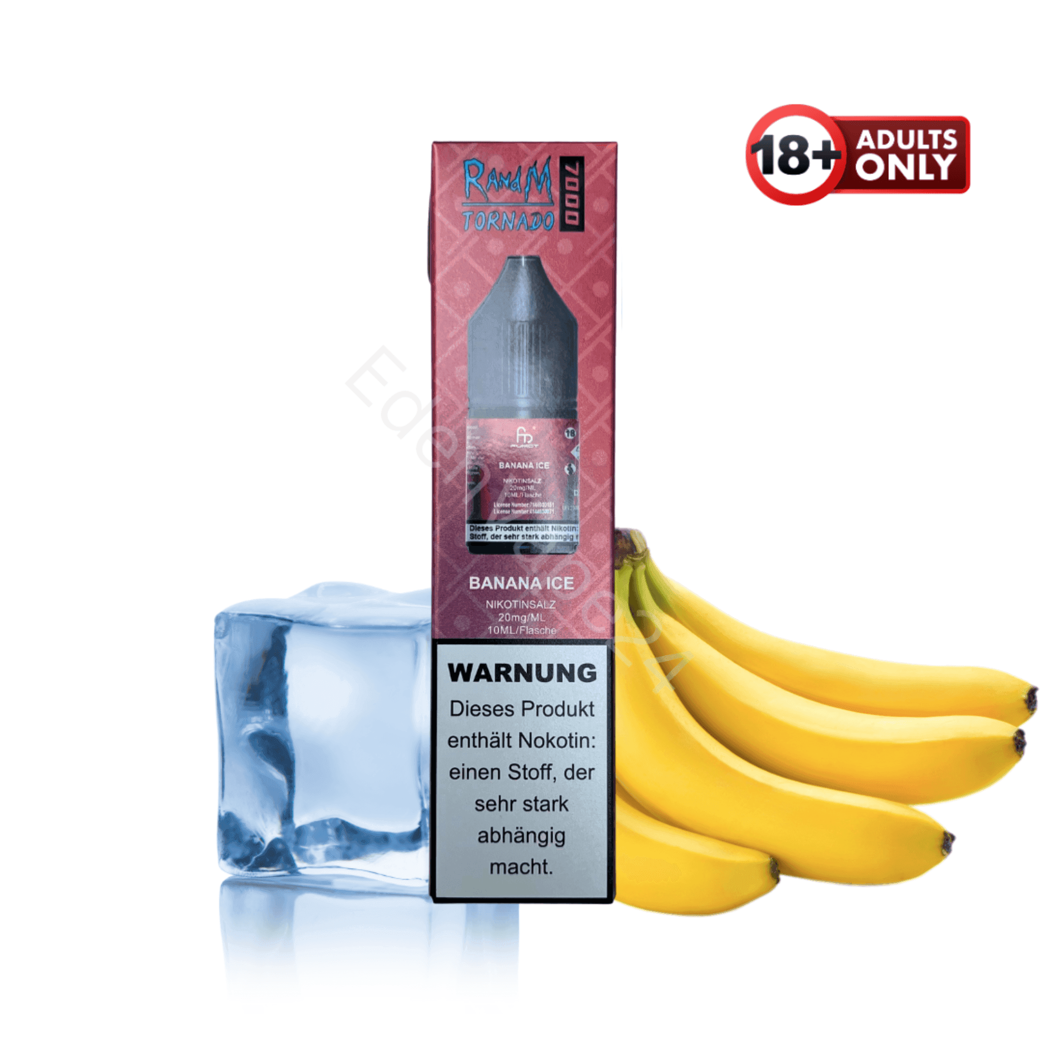 RandM Tornado 7000 Liquid - Banana Ice - EdenVape24